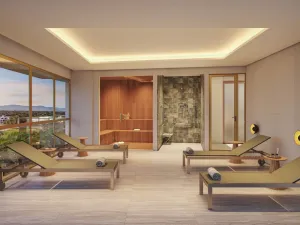 Perspectiva ilustrativa d saua com descanso