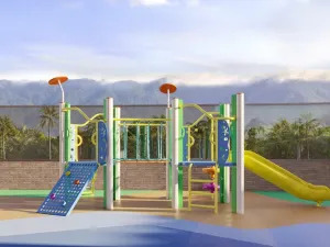 Perspectiva ilustrativa do playground