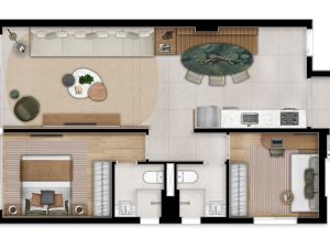 Apartamento de 156 m² com 4 suítes