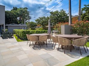 Área externa do espaço gourmet