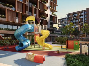 Perspectiva ilustrativa do playground