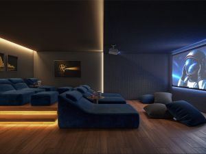 Perspectiva ilustrativa do cinema