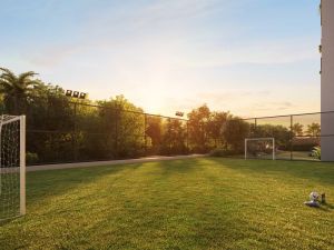 Perspectiva ilustrativa da quadra recreativa