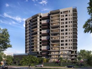 Perspectiva ilustrativa da fachada