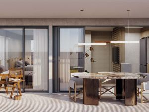 Varando do apartamento de 57 m²