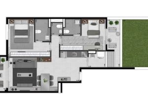 Maison de 106 m² com 2 suítes